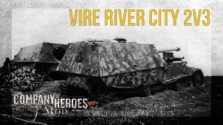 Vire River City - 2vs3 - CoH : Blitzkrieg-Mod