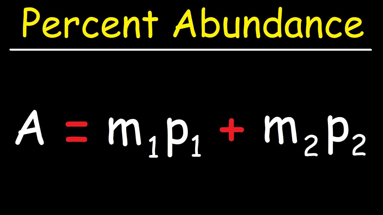 ⁣How To Find The Percent Abundance of Each Isotope - Chemistry