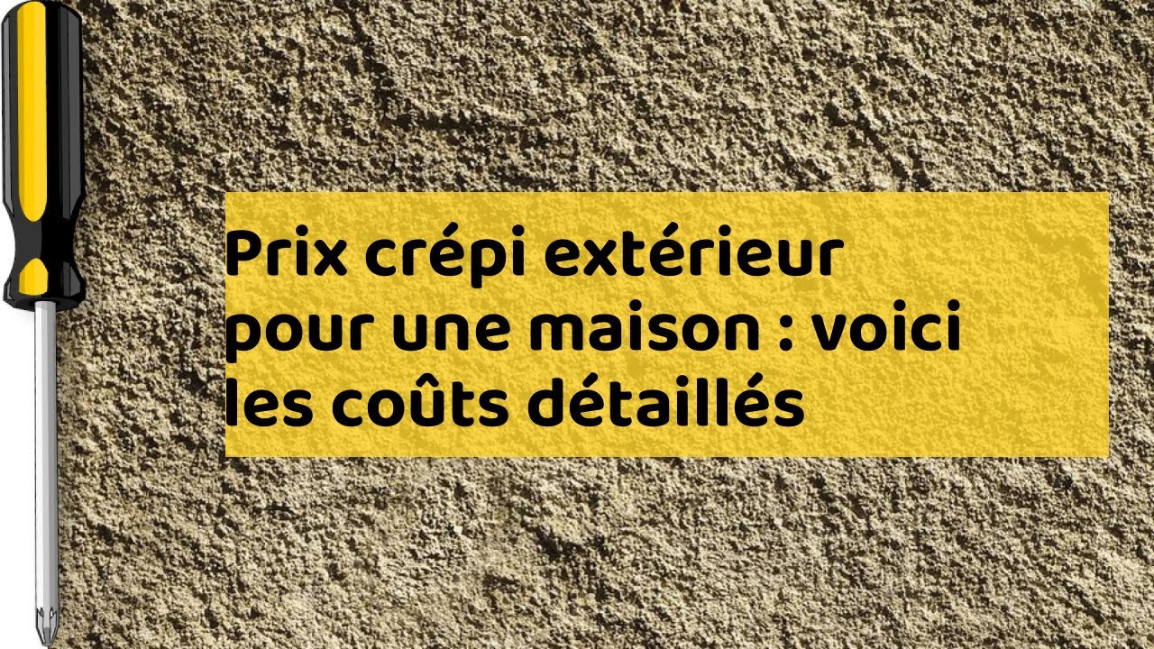 Prix crépi extérieur pour une maison : voici les coûts détaillés