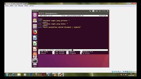 tutorial membuat BASH SCRIPT ARITMATIKA in UBUNTU