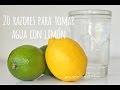 20 Razones Para Tomar Agua Con Limon. Nutrivlogs. Asesoria Nutricional