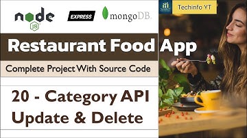 Update And Delete Category API Nodejs Restaurant project | Node js Project | Master node js 2024