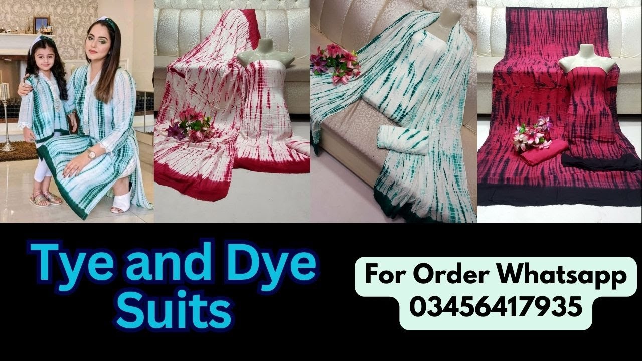 Tye and Dye Suits | tie and dye dress designs | MH fashion and creation ...