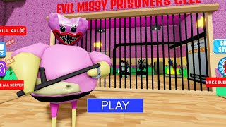 KISSY MISSY BARRY'S PRISON RUN (Obby) New Update - Roblox Walkthrough Full GAMEPLAY #roblox