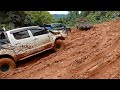 Toyota Hilux And Mitsubishi Strada Pickup Trucks - Through Mud Route
