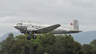 TAA Douglas DC-3 flying in 2024 - Airshows Downunder Shellharbour