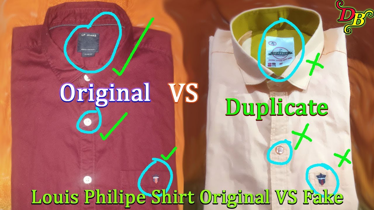 Louis Philippe Shirt Original VS Fake, louis philippe first copy shirts