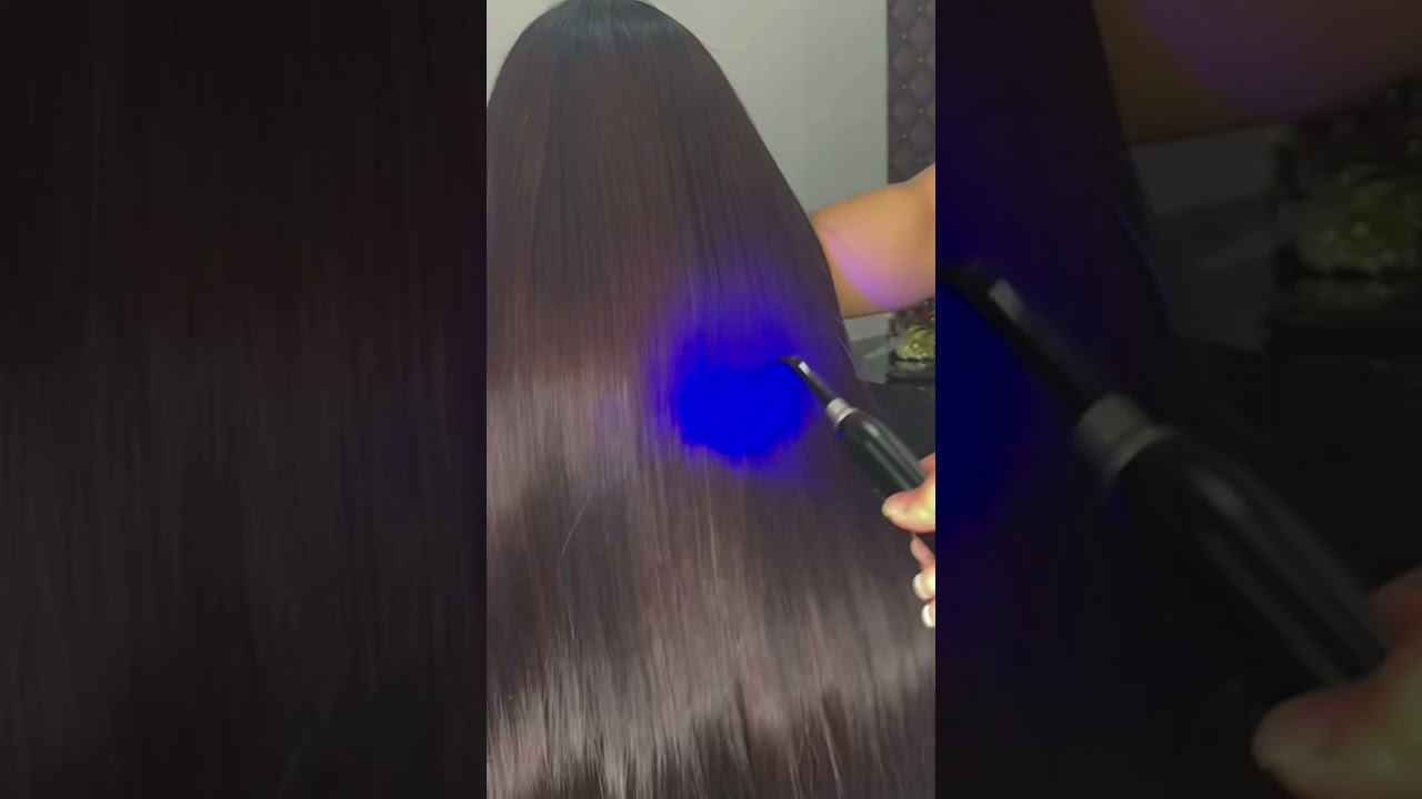 ALISADO permanente efecto metálico, con luz ultravioleta, laser  fotopolimerizado. #alisadobrasileño - YouTube