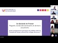 Webinaire  le doctorat en france regards croiss des doctorantes et de leurs encadrantes