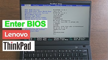How to enter bios in lenovo thinkpad laptop windows 10