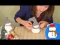 DIY Adorno navideño Muñeco de nieve