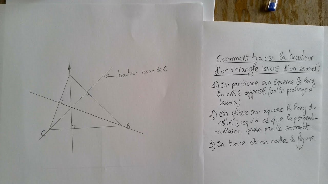 Comment tracer les hauteurs d'un triangle et l'orthocentre ? YouTube Comment tracer les hauteurs d'un triangle et l'orthocentre ? YouTube