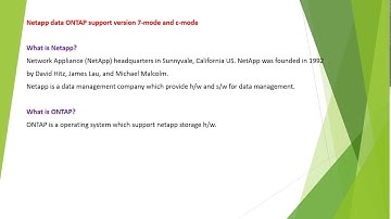 what is netapp? What is data ontap? Data ONTAP support version in 7-mode and c-mode