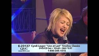 Cyndi Lauper performing on TV