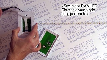 Wall Outlet Mount LED Touch Dimmer for 12-24VDC LED Lights - EcolocityLED.com