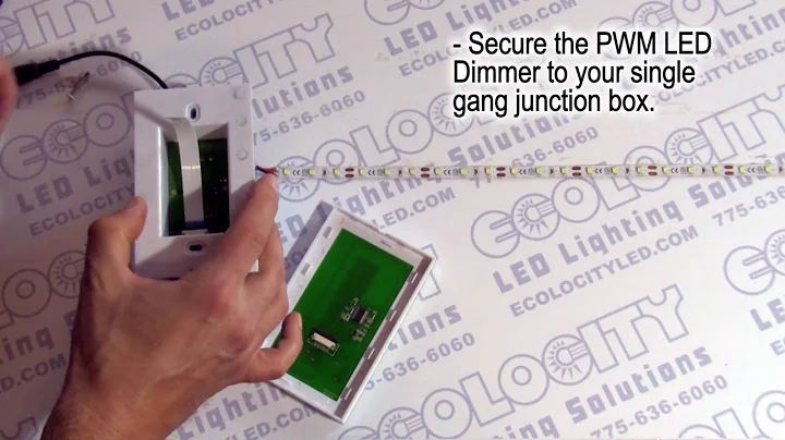 Wall Outlet Mount LED Touch Dimmer for 12-24VDC LED Lights - EcolocityLED.com