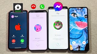 Threema vs Facebook Messenger & Incoming Call iPhone 11 + Motorola 30 + OnePlus Nord + Z Flip 4