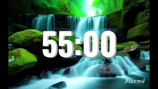 55 Minutes Alarm Timer | Alarm4 3300 seconds with natural ambient sound #timer  #time
