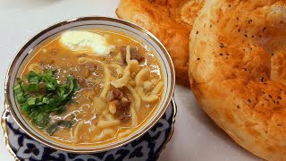 Mosh Ugra Tayyorlash 🍜 Узбекский Суп Маш Угра ✅ Uzbek Noodle Soup with Mung Beans