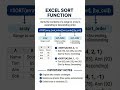 How to use SORT in Excel. #exceltips #excelformula #excelhacks #exceltricks #excelforbeginners