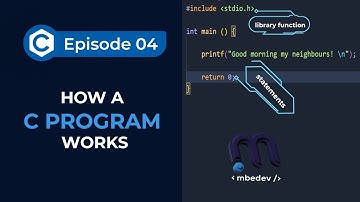 #4: How a C Program Works | C Programming for Beginners