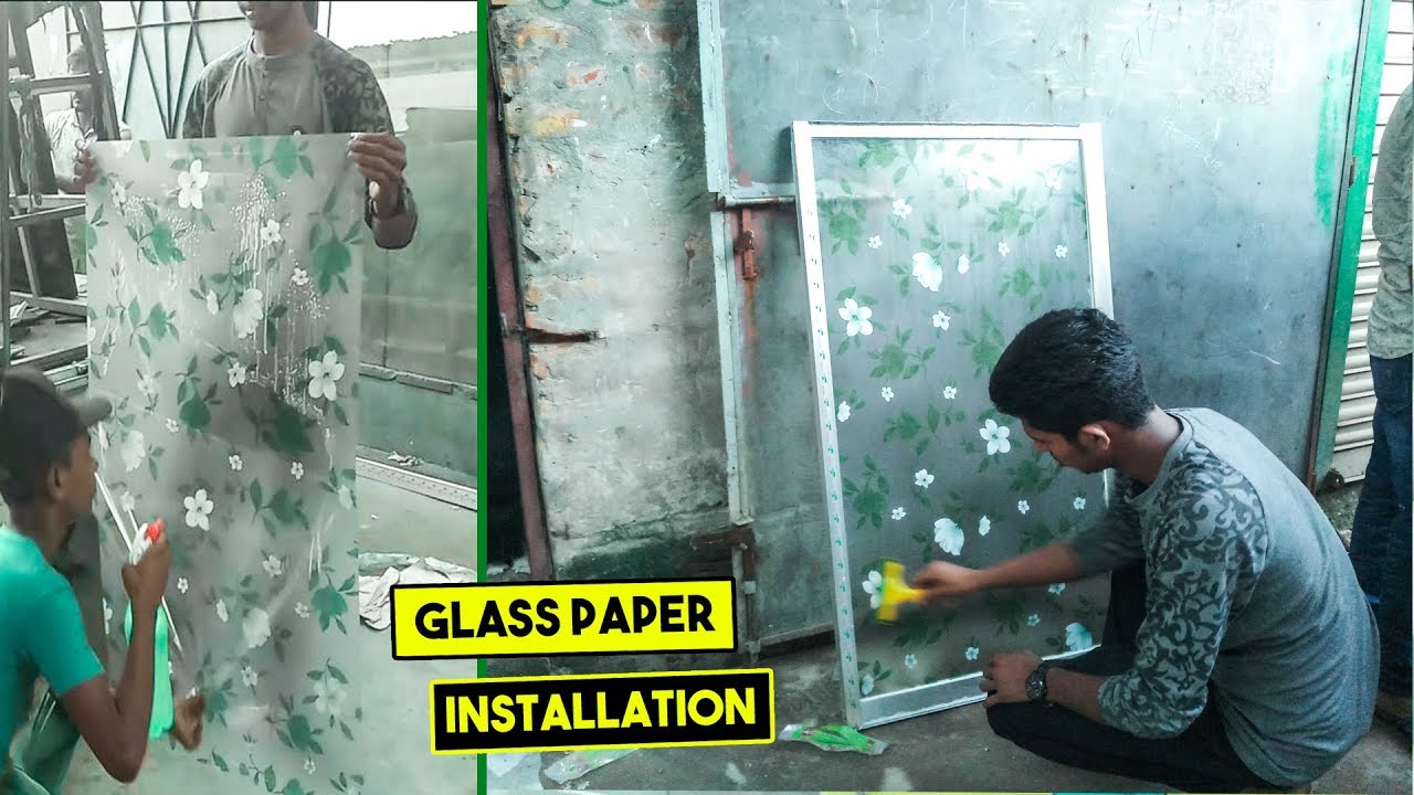 Glass Paper Installation Process Step By Step RK Thai Aluminium