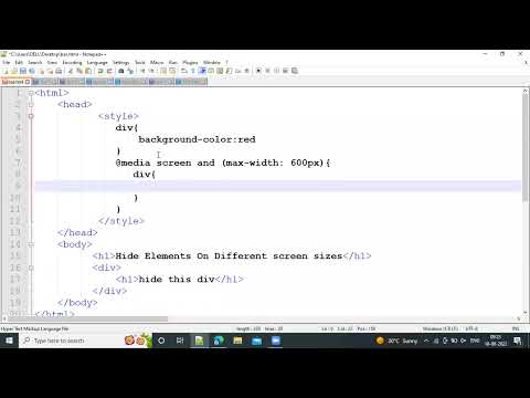 Hide Elements on