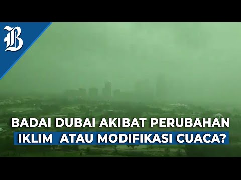 Fenomena Langit Dubai Tiba-tiba Hijau saat Badai