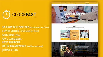 ClockFast - Multipurpose Responsive Joomla Template With Page Builder | Themeforest Website