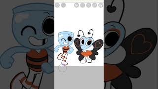 Finn y Flutter con los colores intercambiados