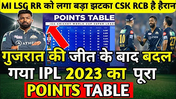 IPL 2023 Today Points Table | MI vs GT After MatchPoints Table | Ipl 2023 Points Table