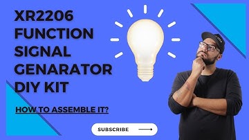 XR2206 Function signal genarator DIY kit, how to assemble it