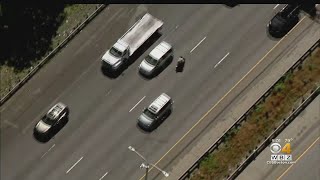 Wrong Way Moped Driver Chased By Police On I-93