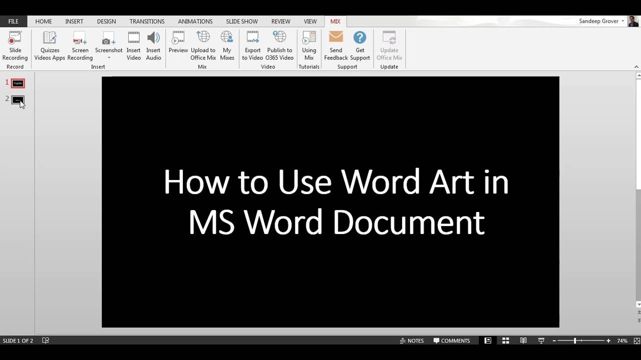 how-to-use-word-art-in-microsoft-word-youtube