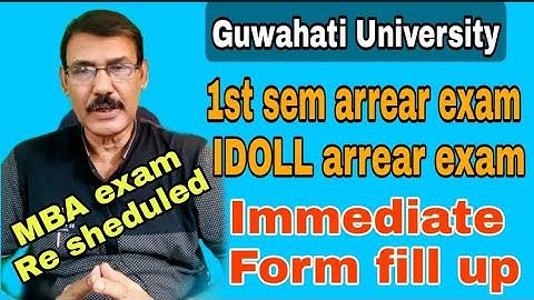 Ist Sem arrear ll IDOL arrear ll immediate form fill up ll My English Class Room ll