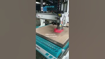 APEXSYSK 1325 Liner auto tool changer cnc router cutting large circles on plywood 1