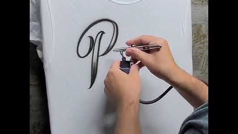 Airbrush name design on a t-shirt! by: jeff_copeland_art