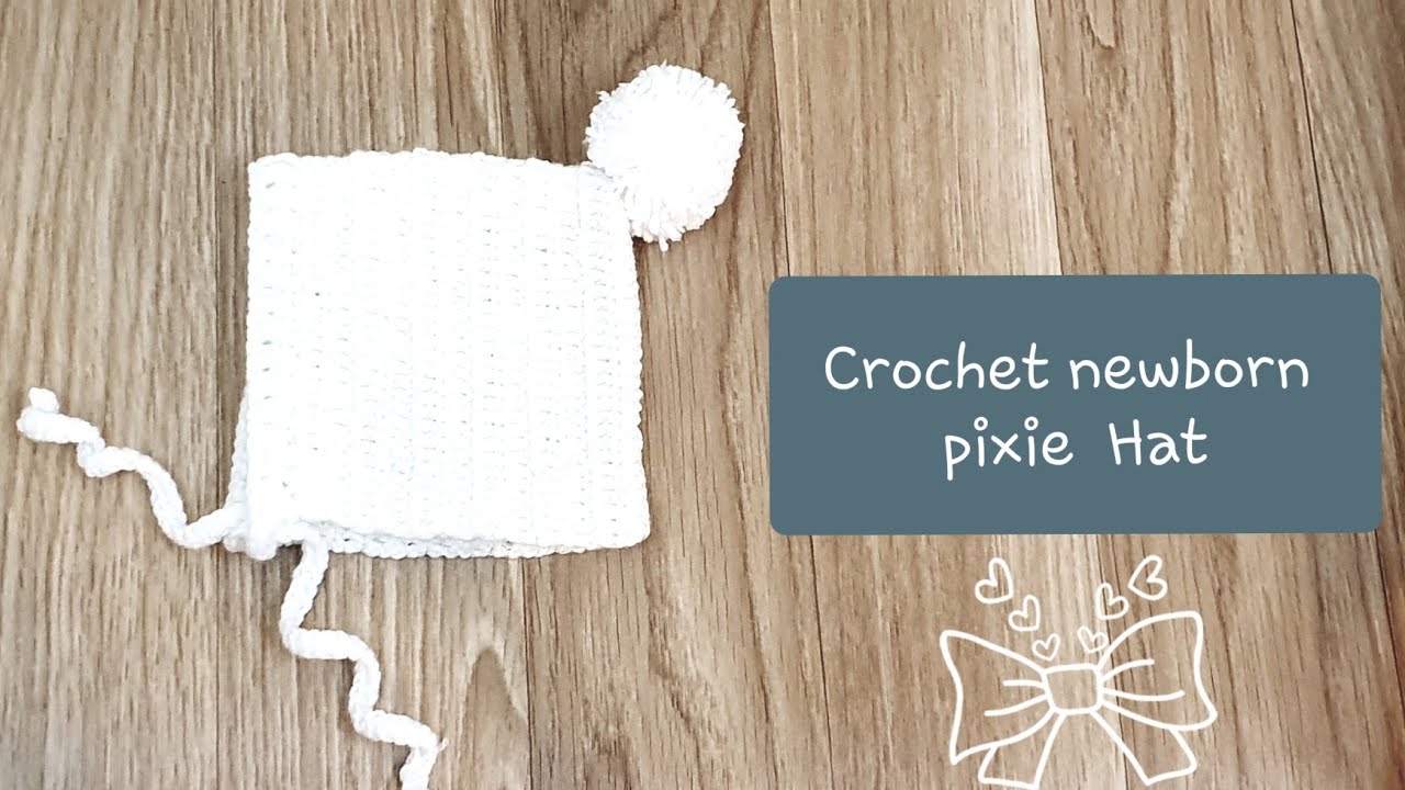 CROCHET PIXIE BABY HAT (0 to3 months size)part-1 - YouTube