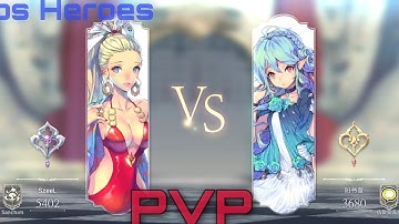 Exos Heroes testing summer iris with ex weapon in pvp