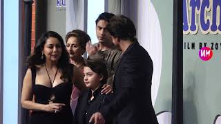 SRK With Family Grace The Grand Premiere Of Zoya Akthar's Movie “The Archies