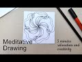 Meditative drawing arttherapy mandala in zentangle style olyashaart