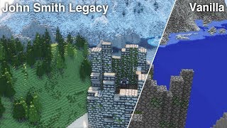 Minecraft Vanilla vs John Smith Legacy v5 [4K/60FPS]
