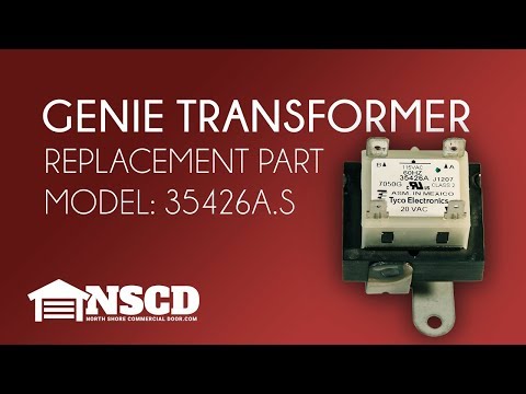 Genie 35426a S Ac Screw Drive Garage Door Opener Transformer Youtube