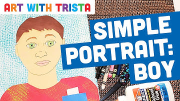 Simple Self-Portrait: Boy Inspired by Frida Kahlo Art Tutorial - Art With Trista