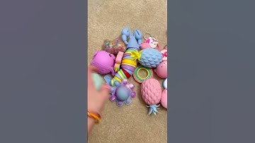 ORGANIZE MY PASTEL FIDGET COLLECTION WITH ME! 😍 *highly satisfying fidget ASMR*