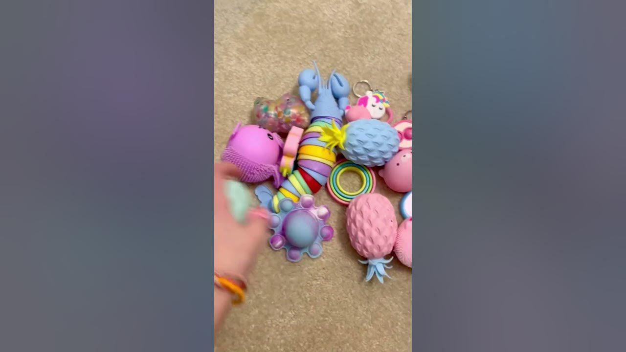 ORGANIZE MY PASTEL FIDGET COLLECTION WITH ME! 😍 *highly satisfying