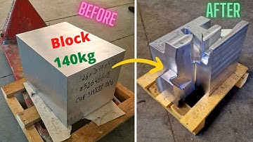 Milling of a large aluminum block (cnc milling)