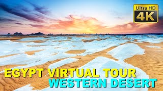 POV Egypt: Western Desert White Oasis and Black Oasis - 4K Stock Footage