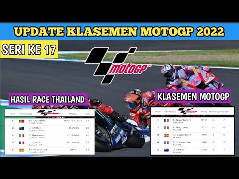 Hasil MotoGP 2022 Buriram Thailand Dan Klasemen MotoGP 2022 Terbaru