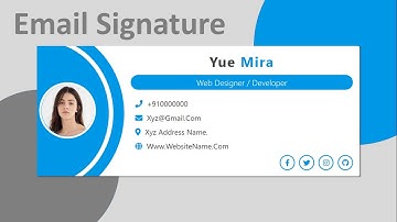Responsive Email Signature Design Using Pure HTML & CSS Only